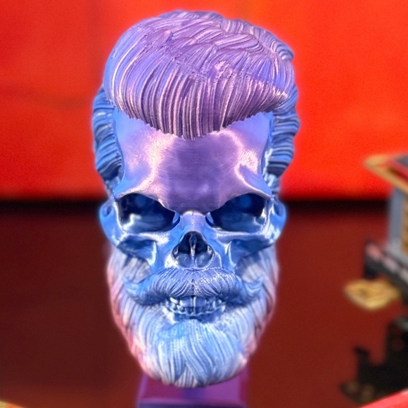 3D Printed | Halloween Skull Decor 💀💙💜 - Picture 8 of 10